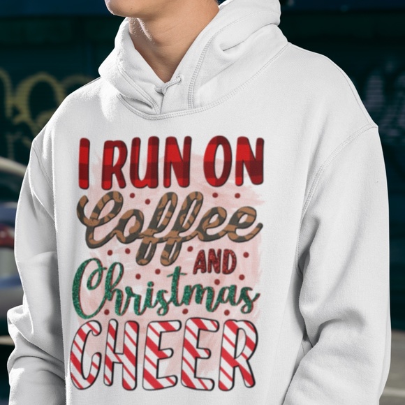 I RUN ON COFFEE: UNISEX CUSTOM HOODIE - Picture 3 of 4
